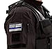 Thin Blue Line Velcro Patch ( 2 Pieces ) - Sewn US Flag Patch, Show Support to Police and American Law Enforcement - Perfect For Your Tactical Vest, Hat, Bag