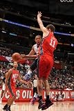 New Jersey Nets v Los Angeles Clippers: Eric Gordon and Brook Lopez Photographic Poster Print by Noah Graham, 12x18