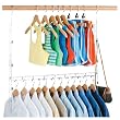 Organize It All 1346W Closet Doubler, Chrome