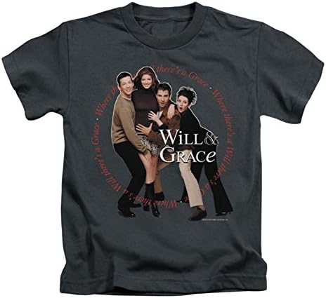 WILL & GRACE/WHERE THERES A WILL - S/S Juvenile 18/1 - CHARCOAL - MD (5/6)