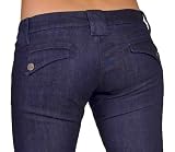 FRANKIE B. Jeans Watson Trouser Premium Denim 2 Lowrise Raw Womens