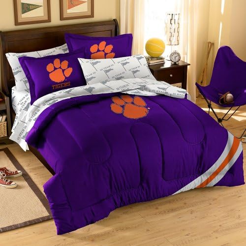 NCAA Clemson Tigers Bedding Set, Full