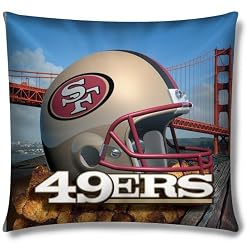 San Francisco 49ers Toss Pillow 18x18 - NFL Football Sports Fan Shop