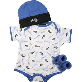 nba orlando magic apparel newborn creeper bib booties