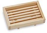 Primal Elements Wood Soap Dish, 6-Ounce Cellophane (Pack of 3)