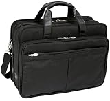 McKleinUSA Walton 73985 R Series Nylon Expandable Double Compartment Laptop Case (Black)