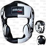 Farabi Sports Boxing HeadGuard, Helmet Head prototector Gear Real Leather