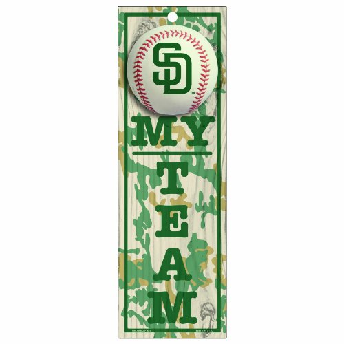 MLB San Diego Padres 4-by-13 Wood 