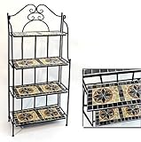 Regal mit 4 Ablagen Mosaik & Metall Höhe 114 cm Standre