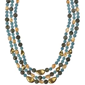 14k Yellow Gold Amazonite, Green Rutilated Quartz, Citrine and Vermeil Nuggets... by Amazon.com Collection