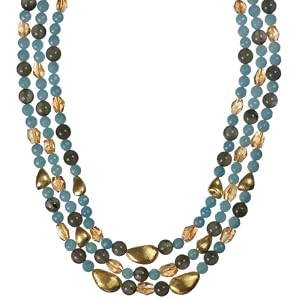 14k Yellow Gold Amazonite, Green Rutilated Quartz, Citrine and Vermeil Nuggets... by