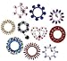 10 Packs 10 Designs 3D Rhinestones Crystal Temporary Tattoo Body Jewels