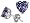 2.00 cttw 14k white gold heart shape simulated alexandrite earring studs
