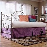 Fashion Bed Group Caroline Metal Daybed in Flint Finish with Pop-Up Trundle