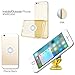 Imanom Car Phone Holder Magnetic Cell Phone Kit 360 Degrees Phone Dashboard Holder Car Mount Smartphone Mount Phone Holder GPS Mount Holder Magnetic Mount (Gold)