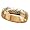 Personalized 5mm. Gold-Over-Sterling Silver Band with Name Outside- 8