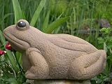 Eigenschaften Tiefes Kunsthandwerk GbR  / Steinfigur Tierfigur Frosch hellbraun