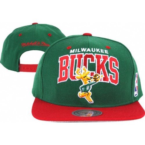 Milwaukee Bucks Mitchell & Ness Hardwood Classics Team Arch 2-Tone Snapback Hat