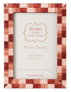 Italian Wooden Picture Frame, Mosaic, Brick