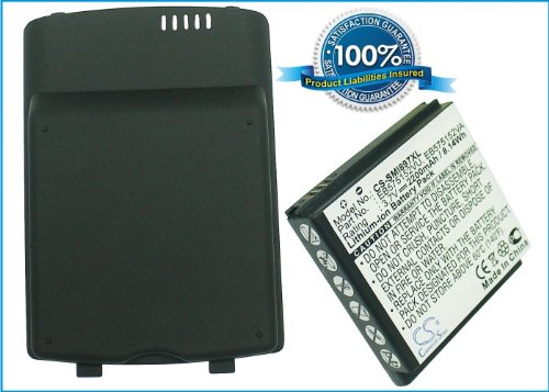 Cameron Sino CS-SMI897XL Extended Cell Phone Battery + Back Cover for Samsung Captivate I897 SGH-i897 - 2200 mAh - Retail Packaging