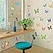 Vibrant Butterflies in Flight - Reusable Instant Decor Self-Adhesive Matte Vinyl Sticker Decal (DESIGN 1, 1)