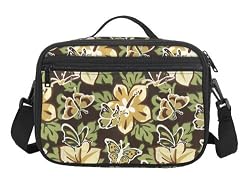 BUTTERFLIES Lunch Box Insulated Butterfly Cooler Bag - NO Lead-Free Lunchbox