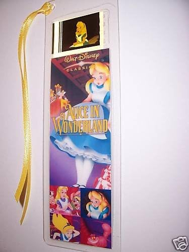 ALICE IN WONDERLAND Movie Film Cell Bookmark memorabilia collectible disney animation