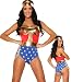 3WISHES American Hero Costume Sexy Superhero Costume Woman
