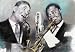 Louis Armstrong (W/ Jack Teagarden) Music Poster Print - 11 X 17