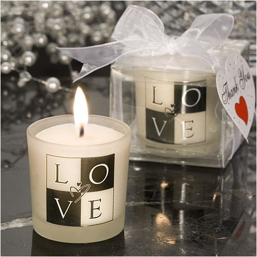 Candle LOVE Design (30 per order) Wedding Favors