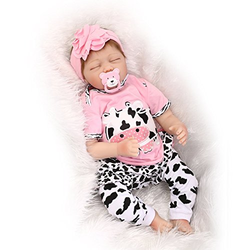 Nicery Reborn Baby Doll Soft Silicone Vinyl 22inch 55cm Magn