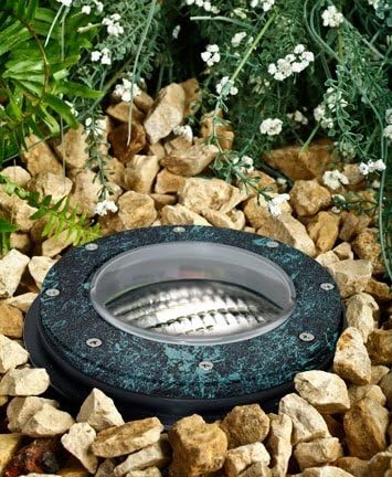Dabmar LV306-VG-SLV Well Light without Grill with Sleeve, 35W 12V Pa, Verde Green Finish