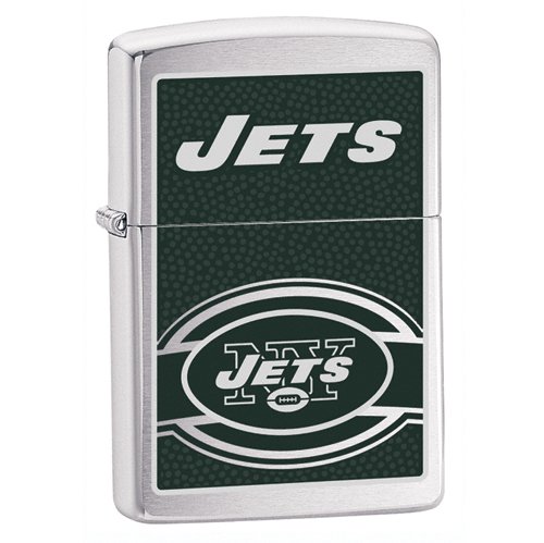 Zippo New York Jets High Polish Chrome Lighter