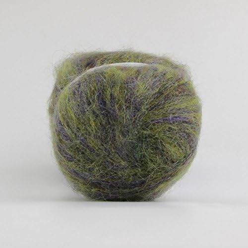 Wisful Super Soft Big Ball Wool Cashmere Yarn,Fine,Army Green Purple Mix,52