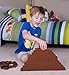 Premium Big Briks Brown Basic Builder Set #1 - 84 Pack - (Big LEGO® DUPLO® Compatible) - Large Pegs