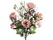 Faux 17.5 Lisianthus/Morning Glory/Butterfly Bush x9 Rose Cream (Pack of 12)
