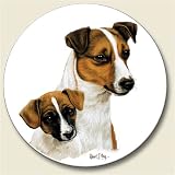 AutoCoaster ~ Jack Russell ~ Tile Drink Coaster for car cupholder - code 774