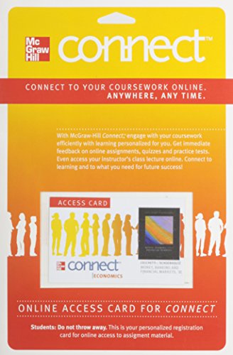 Connect Economics One Semester Access Card for Money, Banking and Financial Markets