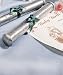 Baby Birth Certificate Holder Pewter Finish Engraved