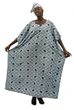 Elephant Print Caftan Kaftan With Matching Headwrap