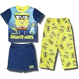 SpongeBob "Smartie Pants" 3 piece pajama set for boys