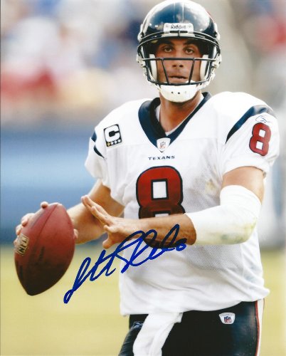 MATT SCHAUB HOUSTON TEXANS,ATLANTA FALCONS,SIGNED,AUTOGRAPHED 8X10,PHOTO,COA WITH PROOF,PIC