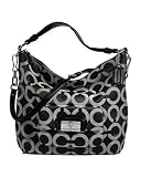 Coach Signature Op Art Kristin Large Shoulder Convertiable Hobo Bag Purse 14761 Black White Reviews