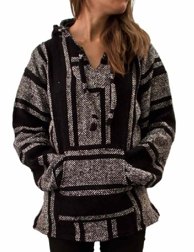 Unisex Mexican Baja - X-Large, Black