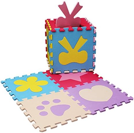 10 Pcs Kids Crawling Rug Cartoon Floor Mat Baby's Game Carpet Eva Foam Puzzle Mat Purple Foot