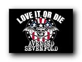 Avenged Sevenfold Love Die Cloth Fabric Poster Flag