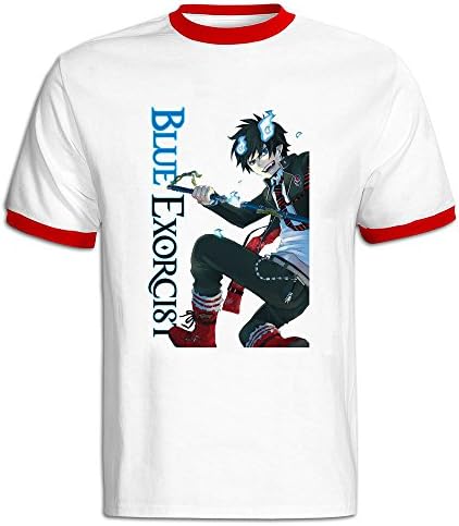 Stammer Blue Exorcist Man's Color Block T-shirt O Neck Style