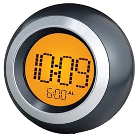  Timex TO25B Sphere Alarm Clock (Black)