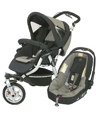 Jane Slalom Pro Matrix 3 Wheeler Pushchair - Meteorite