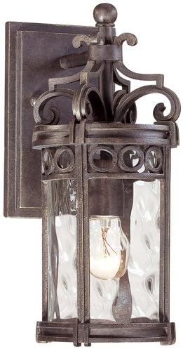 The Great Outdoors GO 9221 1 Light Outdoor Wall Sconce from the Regal Bay Collec, Regal Bay Patina